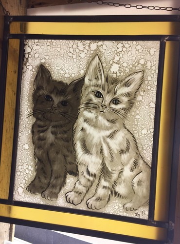 Glasbild katzen echte - glasbild,