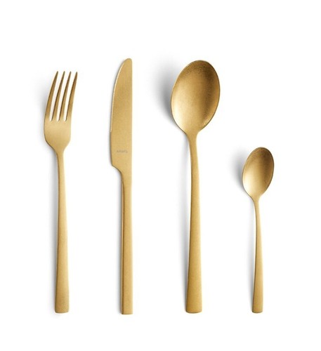 Amefa gold besteck set - besteck, 16