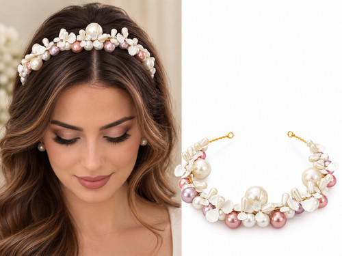 Eleganter haarschmuck mit - haarschmuck,