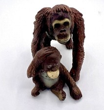 Schleich Orang Utan 14306 Weibchen + 14307 Kind (2002) - Wild Life Affe Tier