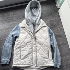 Desigual Doppel Jacke, Jeansjacke mit Weste Gr. M