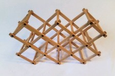 Weinregal, Flaschenregal, Vintage, Holz, bis 10 Flaschen