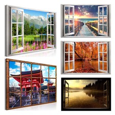 Fensterblick Natur 3D Effekt