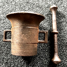 Antiker Apotheken-Mörser mit Stößel – Rarität / Deko / Sammler Objekt
