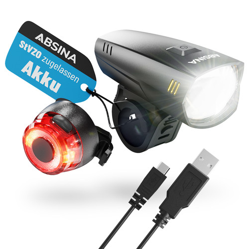 Absina led fahrradlicht set - fahrradlicht,