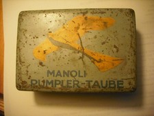 Zigarettendose Manoli Rumpler Taube selten, Dose für 50 Zigaretten