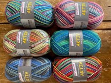 6 x 100gr. Sockenwolle