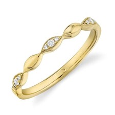 14K Gelbgold Diamant Marquise
