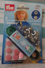 6  Prym Nähfrei- Druckknöpfe rosa farbig  Jersey d=12mm rostsicher ART 390 173