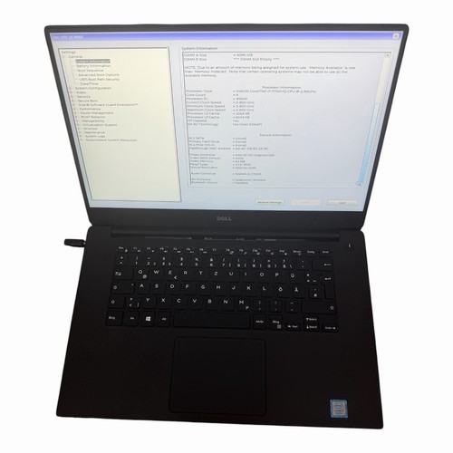 Dell xps 9560 7700hq - 15,
