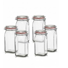 FLINKO 6 Vorratsgläser 1,5