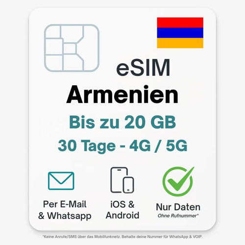 Armenien esim datentarif - esim,