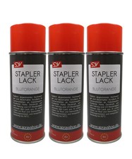 3x STAPLERLACK RAL 2002 BLUTORANGE 400ml Linde Forklift SCHNELLTROCKNEND
