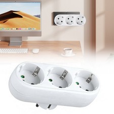 3 Fach EU Steckdose Steckdosenleiste Mehrfachsteckdose Steckdosenverteiler