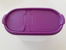 Vorratsbehälter, Lila Deckel, Eidgenosse, ca. 1,7 Liter, Tupper, Tupperware