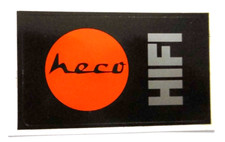 Werbe aufkleber heco hifi - heco,