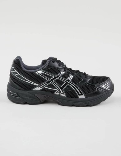 Asics black silver low top - silver,