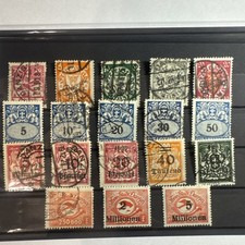 Briefmarken Freie Stadt Danzig Nachlass Sammlung Lot Satz Gestempelt