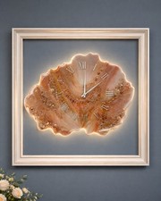 Wanduhr Epoxidharz Wohnzimmer