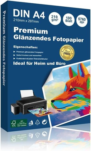 Fotopapier 210 qm - fotopapier, a4