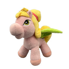 Filly Pferd Pony Plüsch Stofftier Kuscheltier 20cm rosa gelb Krone Flügel Gaul
