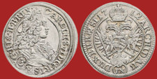 1712 Brieg 3 Kreuzer Römisch Deutsches Reich, Habsburg Karl VI. ss/vz