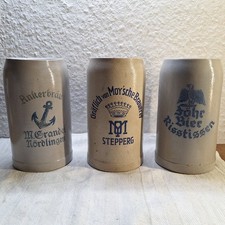 3 Antike Bierkrüge "Stepperg