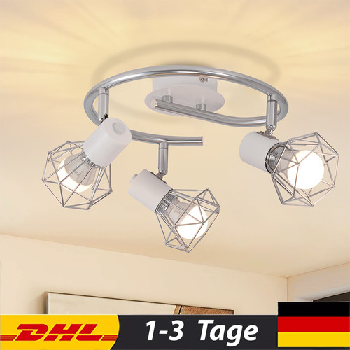 Deckenlampe vintage e27 weiß - deckenlampe,
