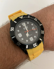 Seltene Bi-Color Herren ICE WATCH Uhr - gelb/schwarz - zeitlos schön!