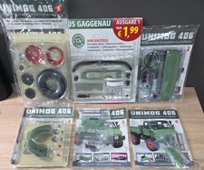 9 Hachette Unimog 406 Hefte mit Bauteilen Modellbau 1:8 Hefte Blechschild