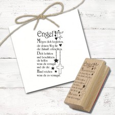 Motivstempel Engel Spruch
