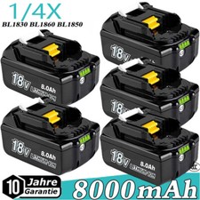 4x 18V 8Ah für Makita Akku BL1860B Led Anzeige 197422 BL1850B BL1830 DE