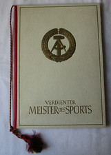 DDR Urkunde Verdienter Meister des Sports 1964 Steinbrecher Körperkultur /130678