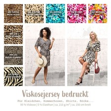 Viskosejersey bedruckt Stoff