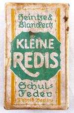 alte Schachtel Heintze & Blanckertz, Kleine Redis Schul-Feder, Berlin