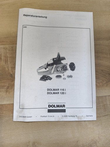 Dolmar reparaturanleitung 116i - reparaturanleitung,