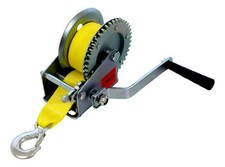 Profi Gurtwinde ca. 550 kg Gurt 6m Handwinde Seilwinde Winde Bootswinde Anhänger