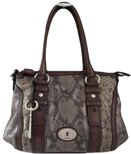 Vintage fossil python print - vintage,