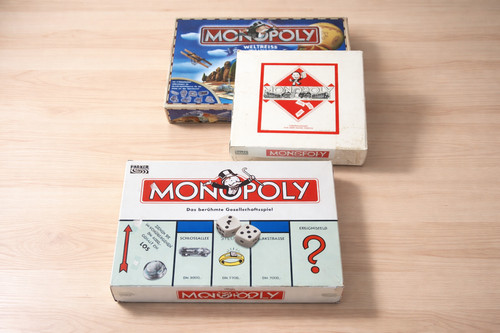 Brettspiele monopoly 3er set - brettspiele,