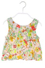 ZARA Bluse Print Cut-out 110 multicolor