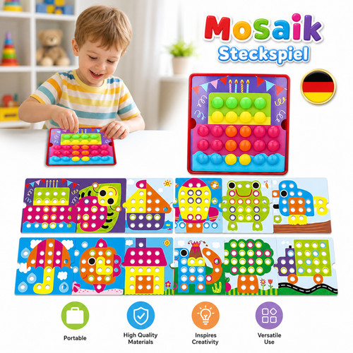 Steckbrett mosaik steckspiel - steckbrett,