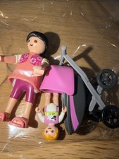 Playmobil frau mit kinderwagen - mit,