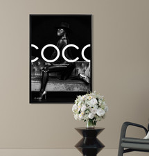 ✅ WANDBILD LUXUS COCO FRAU