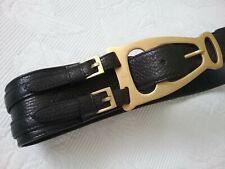 Gucci Ledergürtel Schwarz mit goldener Schnalle