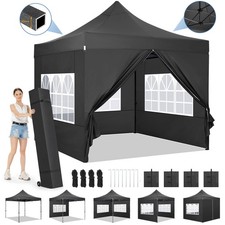 Pavillon 3x3m Wasserdicht Faltpavillon Gartenzelt Partyzelt Pavillion UV Schutz