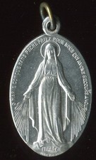 ANTIQUE LARGE ALUMINUM  MEDAL