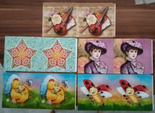 5 Wunderschöne PRICKEL - KARTEN +++ 16 x 16 cm. Groß +++ Karin Jittenmeier 1