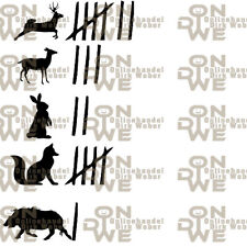 Aufkleber "Strichliste2" groß Autoaufkleber, Funaufkleber, (1468)