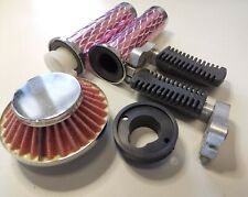 Pocketbike Minibike Fußrasten Griffe Lenkergriffe Luftfilter Adapter 49 ccm Set