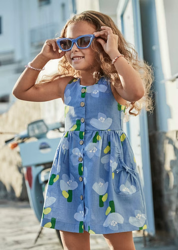 Mayoral girls kleid motivdruck - kleid,